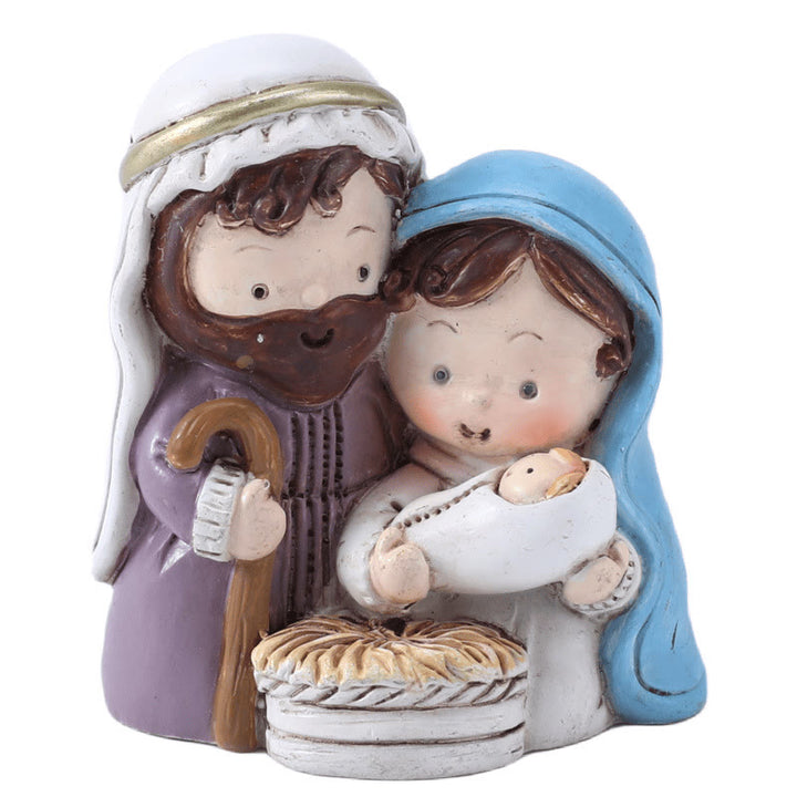 Christianartworkshop Nativity Holy Family Ornaments A