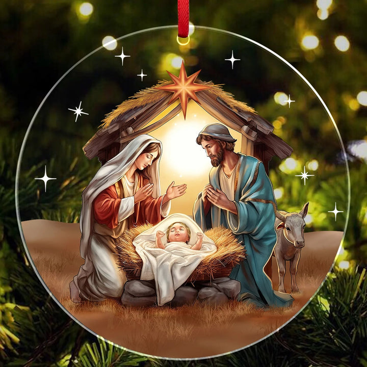 Christian Art Christmas Nativity Scene Christ Decor Ornaments B