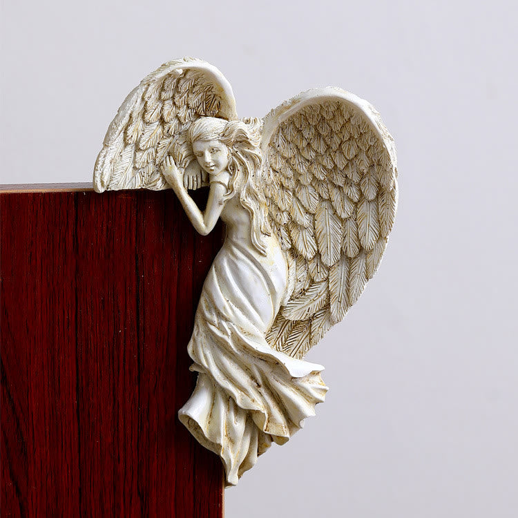 2 Sides Retro Angel Wings Door Frames Decoration Ornaments