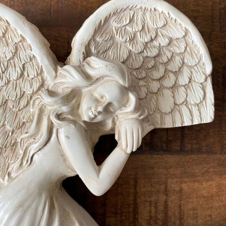 Christianartworkshop 2 Sides Retro Angel Wings Door Frames Decoration Ornaments