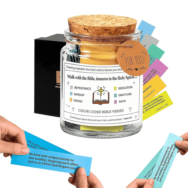 Christian Art Bible Verses in a Jar for Spiritual Feelings