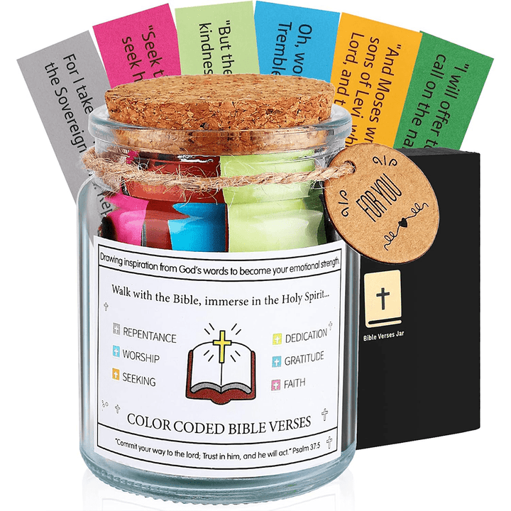 Christian Art Bible Verses in a Jar for Spiritual Feelings