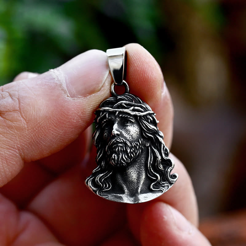 Christianartworkshop Classic Style Crafted Jesus Crown of Thorns Pendant Necklace - image 3