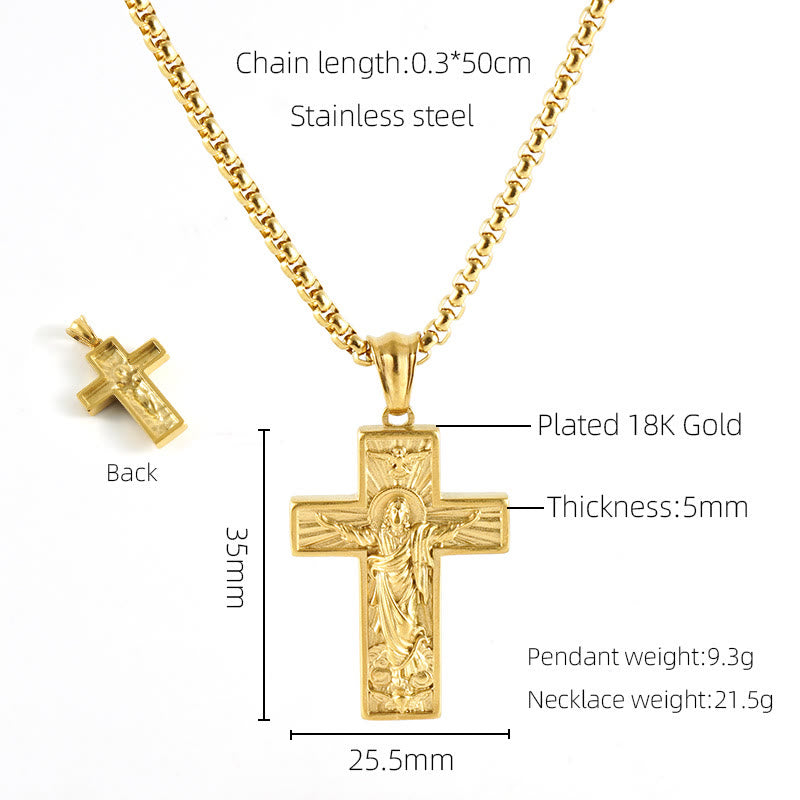 Christianartworkshop 11 Retro Style Classic Icon Bless Pendant Necklace