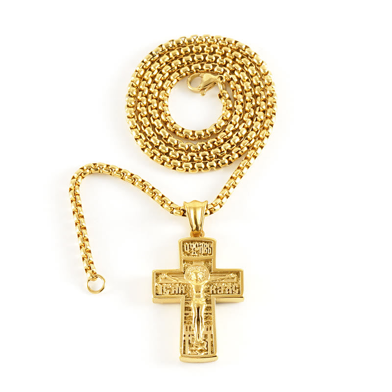 Christianartworkshop 11 Retro Style Classic Icon Bless Pendant Necklace