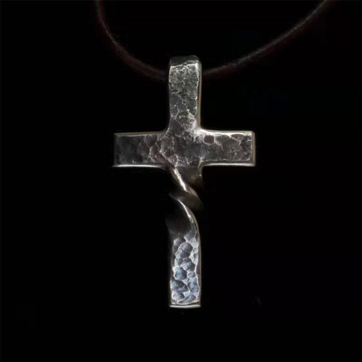 Christian Art 2 Heavy Styles Cross Pendant Crafted Alloy Necklace