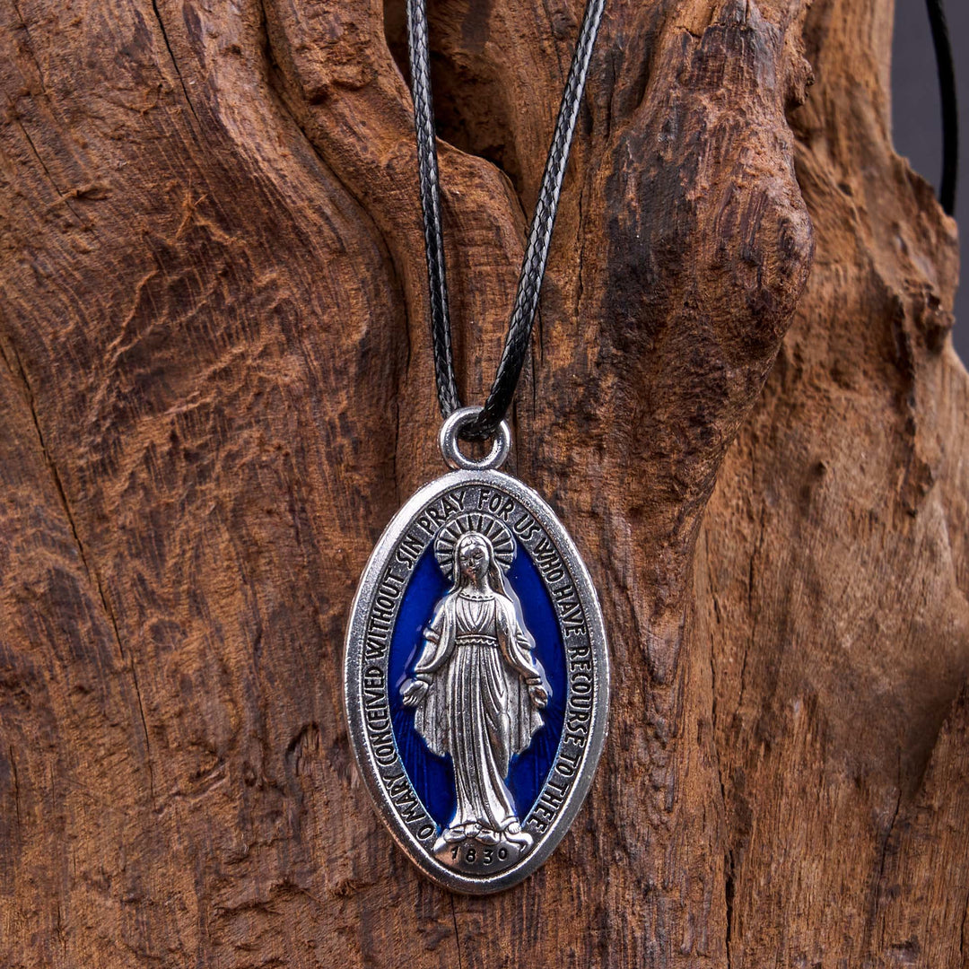 Christianartworkshop Classic Style Miraculous Medal of Our Lady Pendant Necklace