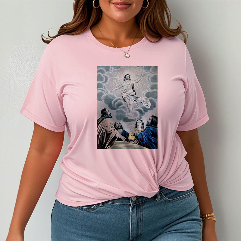 Christianartworkshop Classic Style The Ascension Short Sleeve T-shirt - image 16