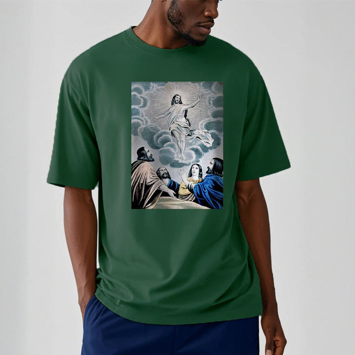Christianartworkshop Classic Style The Ascension Short Sleeve T-shirt - image 10