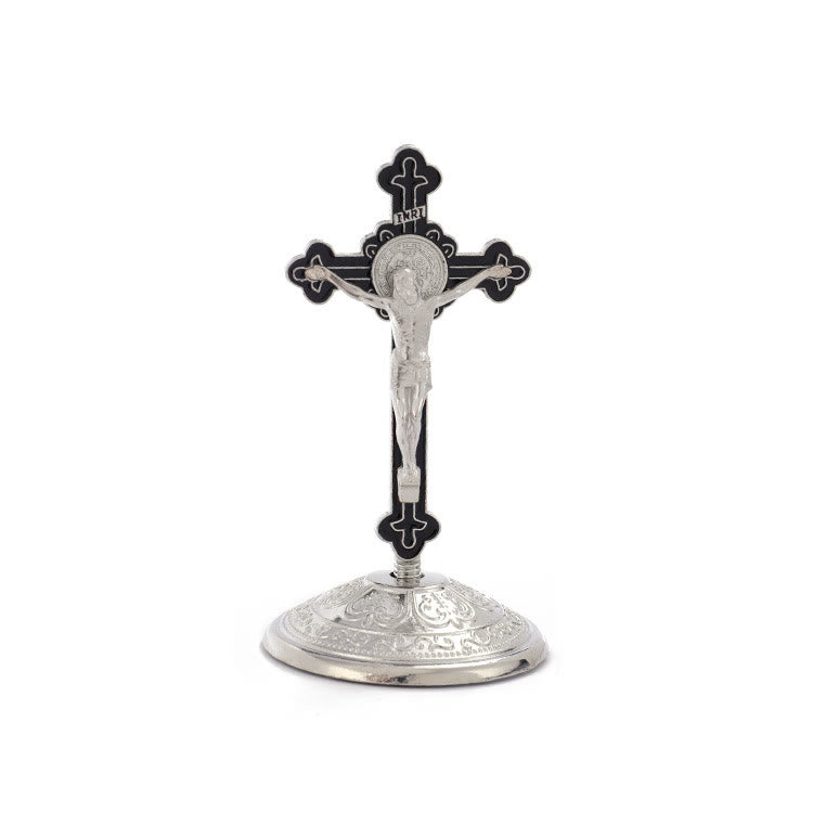 Christianartworkshop Classic Style Zinc Alloy Crucifix Stereoscopic Desktop Ornaments