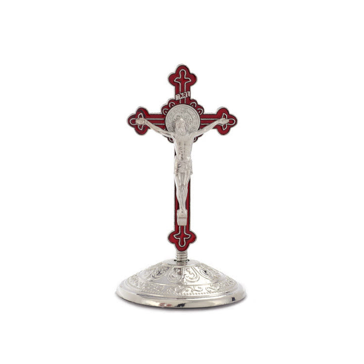 Christianartworkshop Classic Style Zinc Alloy Crucifix Stereoscopic Desktop Ornaments