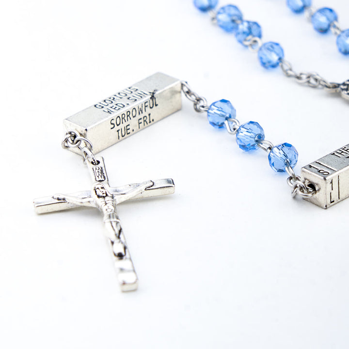 Christian Art The Mysteries Rosary Engraved Mystery Bar