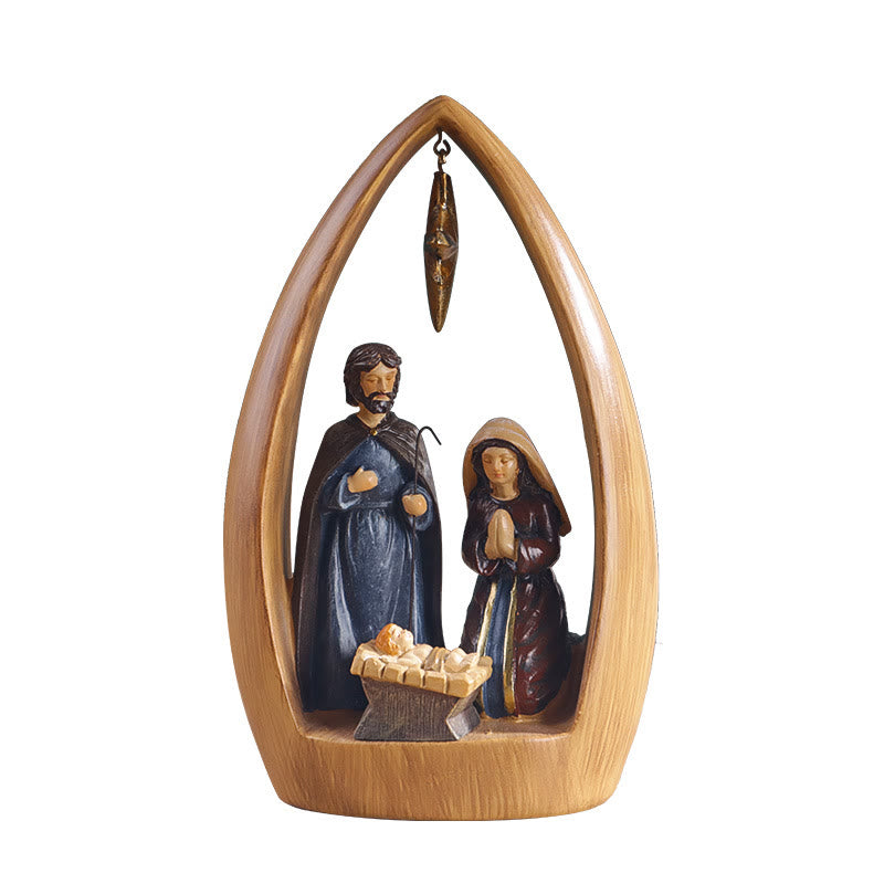 Christianartworkshop Refined Style Resin Nativity Desktop Decorations Ornament