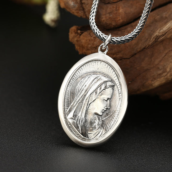 Christianartworkshop Classic Style Virgin Mary Avatar High Quality Pendant Necklace