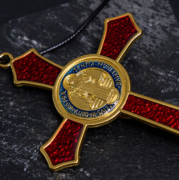 Christianartworkshop Classic Style Red/Blue Crafted Crucifix Big Size Pendant Necklace(5 color) - image 10