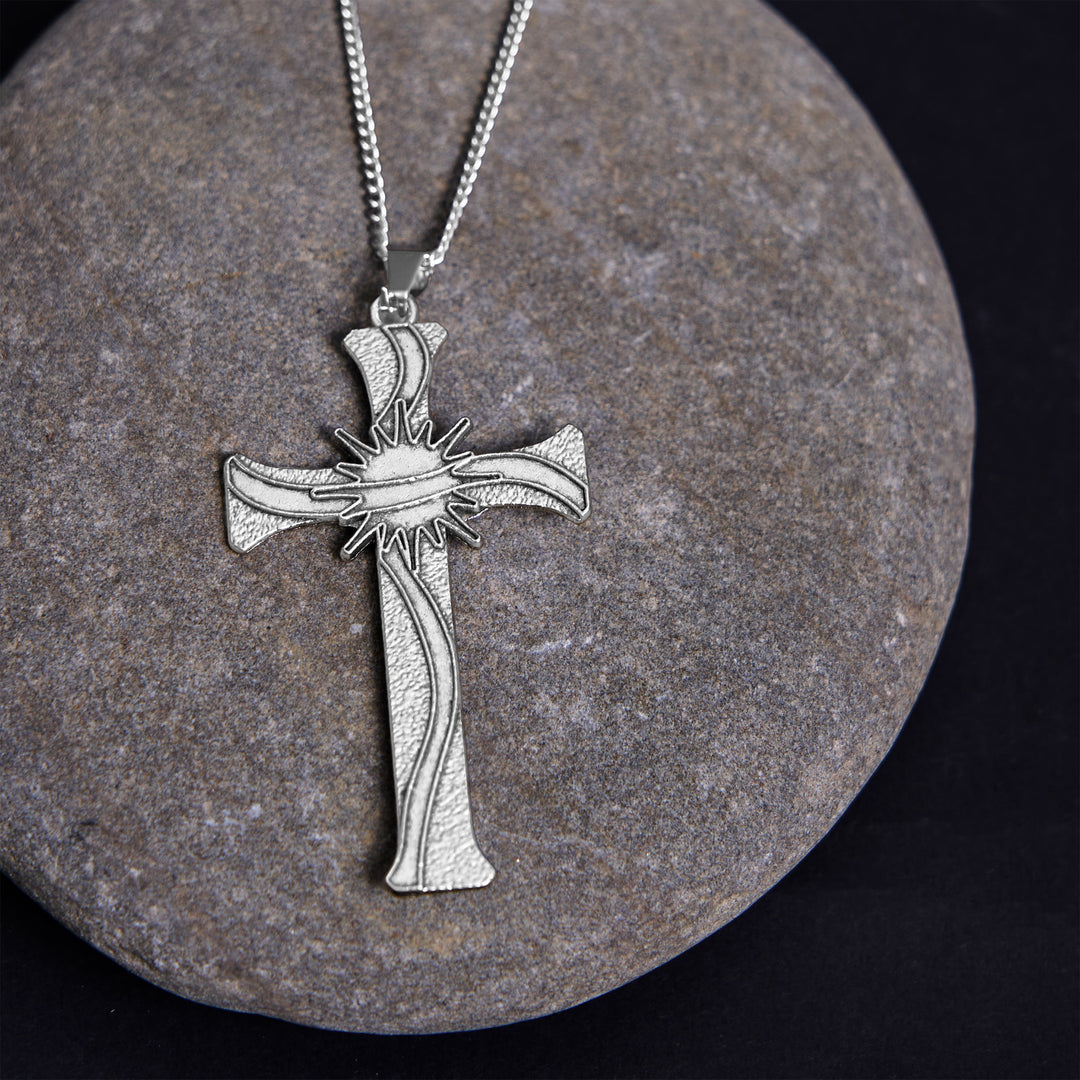 Christianartworkshop Classic Retro Style Jesus Cross Crucifix Alloy Pendant Necklace