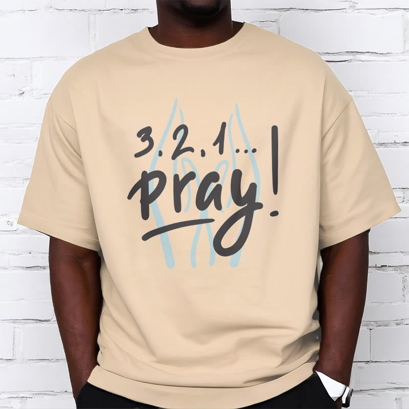 Christianartworkshop Quotation Style Inspirational Prayer Short Sleeve Washed T-shirt