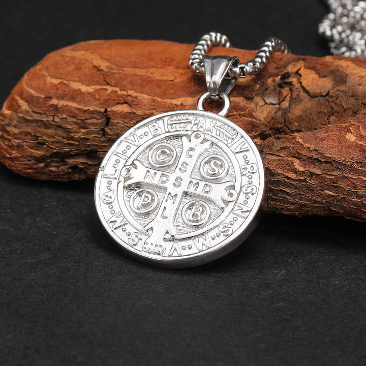 FREE Today: Classic Retro Style Crafted St. Benedict Sacred Protection Pendant Necklace