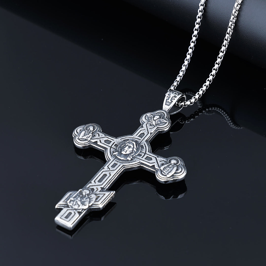 FREE Today: Classic Retro Style Eastern Orthodox Cross Pendant Protection Crucifix Necklace