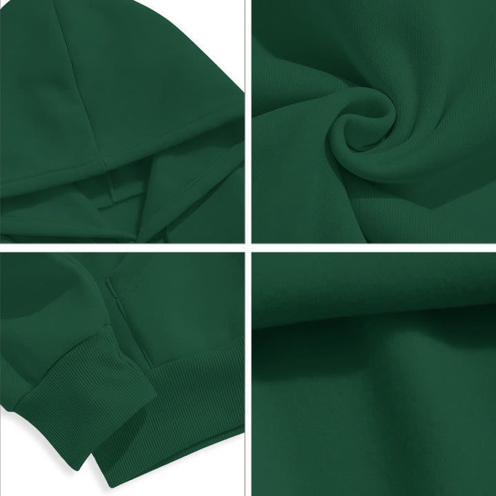 Christianartworkshop Classic Colored Style St. Benedict Protector Fleece Lined Polyester Hoodie