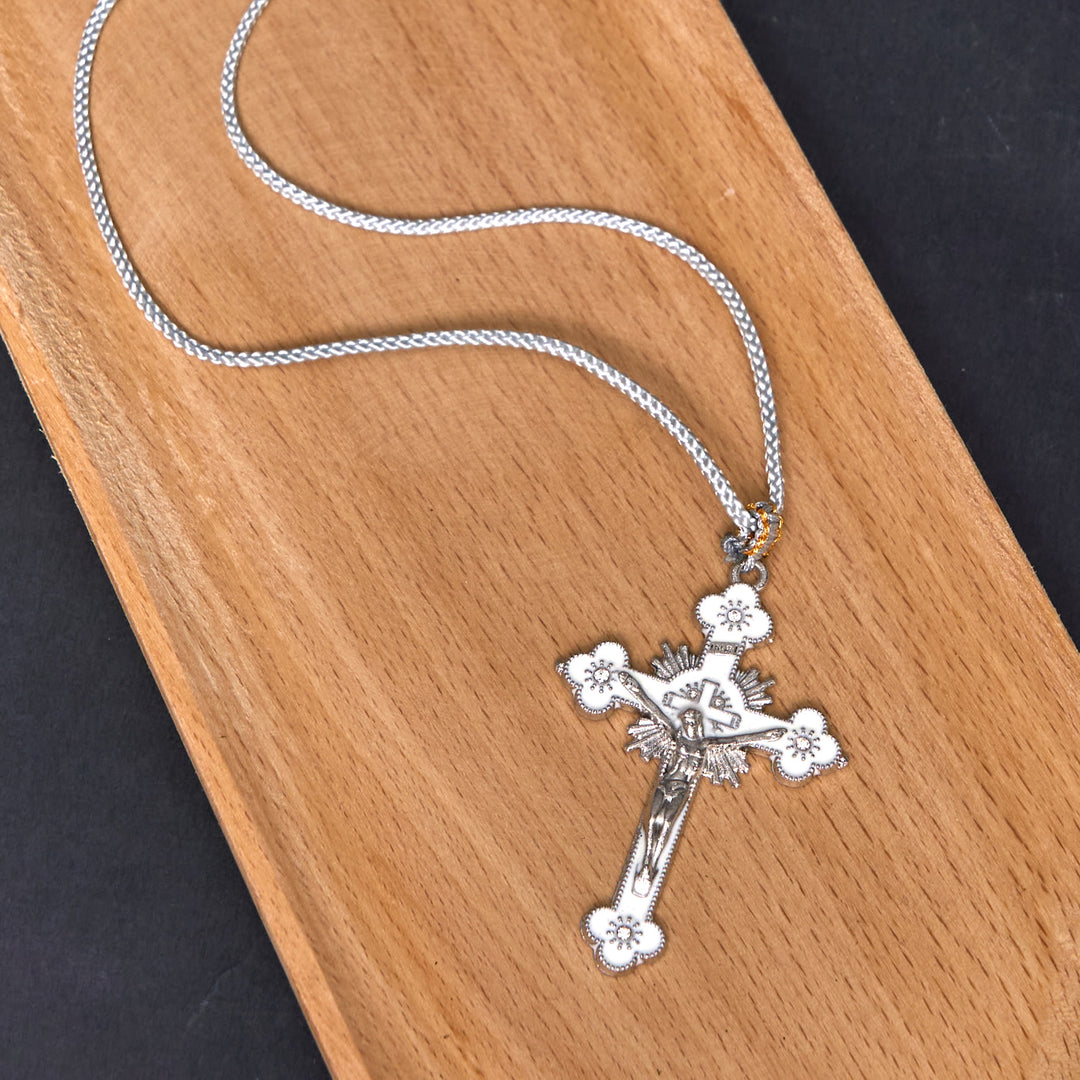 FREE Today: Classic Style Multicolor Crucifix Faith Pendant with Colored Rope Necklace