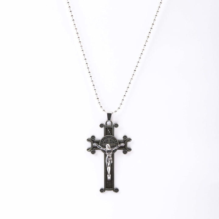 Christianartworkshop Classic Style St. Benedict Cross Pendant Exquisite Protective Amulet Necklace