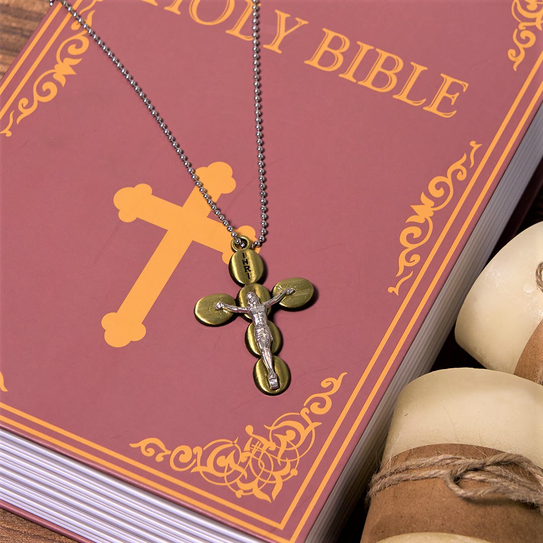 Christianartworkshop Simple Style Crucifx Protective Religion Amulet Pendant Necklace