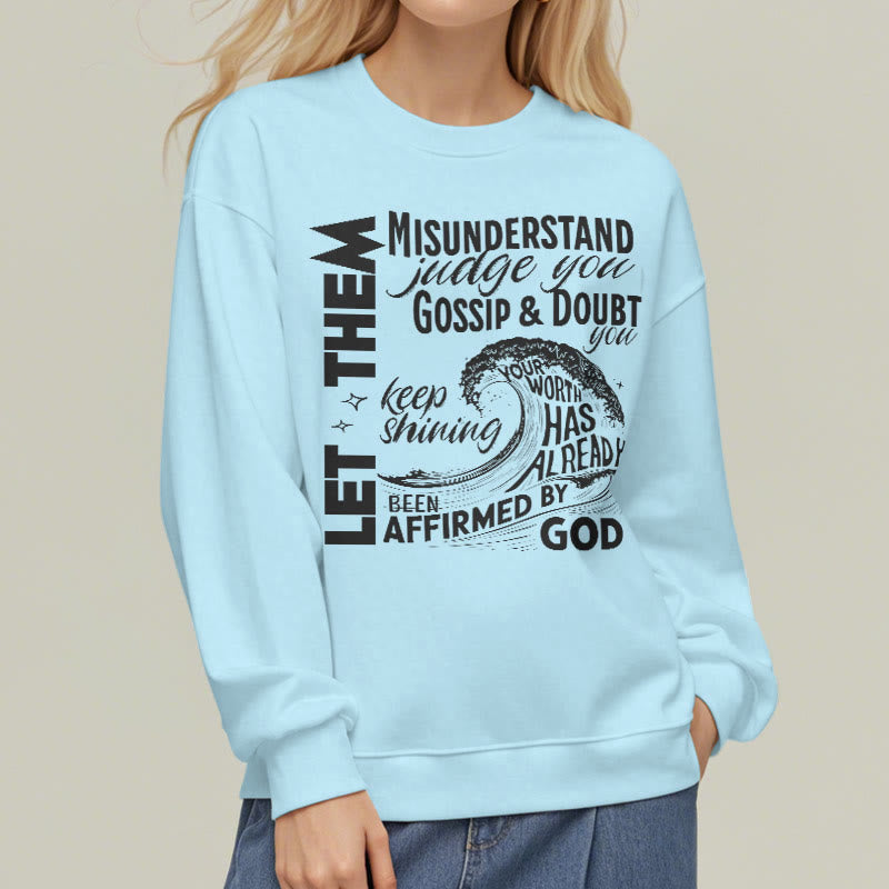 Christianartworkshop Modern Style Affirmed By God Fleece Lined Polyester Sweatshirt - image 28