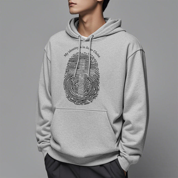 Christianartworkshop Classic Style My Identity Is In Jesus Christ Cross Fleece Lined Polyester Hoodie - image 32