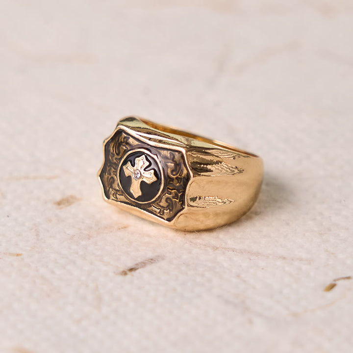 FREE Today: Faith and Strength Jesus Cross Religious Ring