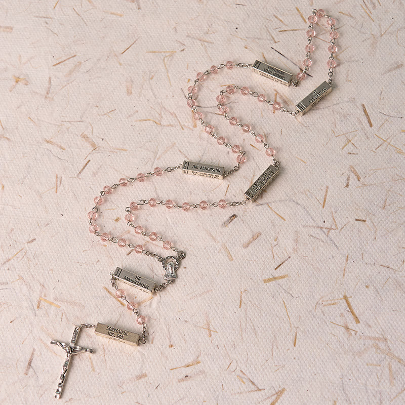 Christianartworkshop The Mysteries Rosary Engraved Mystery Bar - image 7