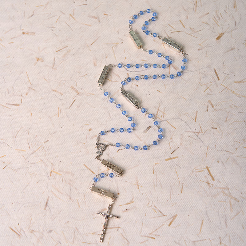 Christianartworkshop The Mysteries Rosary Engraved Mystery Bar - image 14