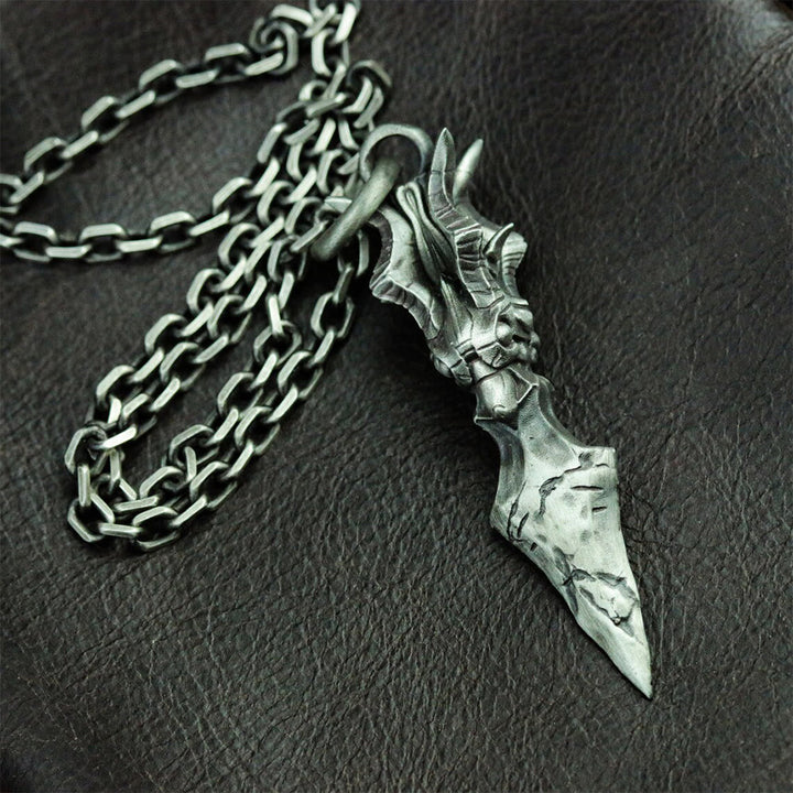 WorldNorse Retro Horn Arrow Pendant Necklace