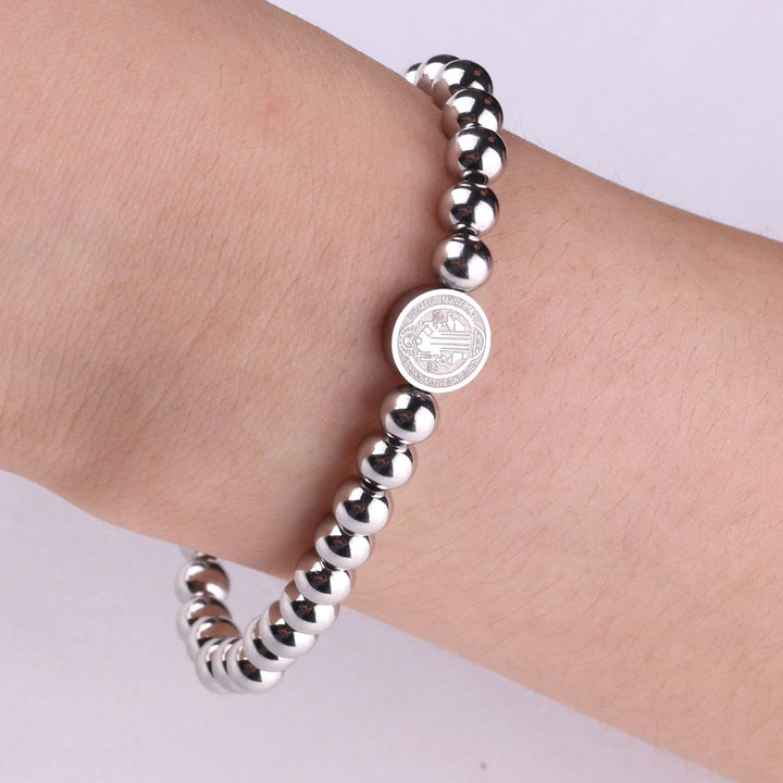 Discount Today: St. Benedict Divine Protection Spiritual Grace Stainless Steel Bracelet