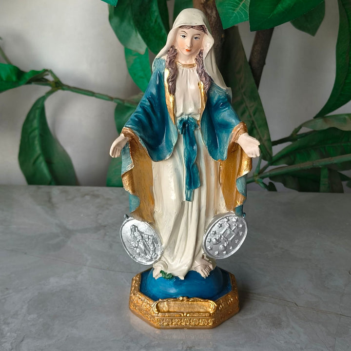 Christianartworkshop Classic Style Virgin Mary Miraculous Medal Desktop Decorations Ornament
