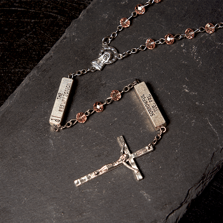 FREE Today: Crucifixion Crystal Rosary