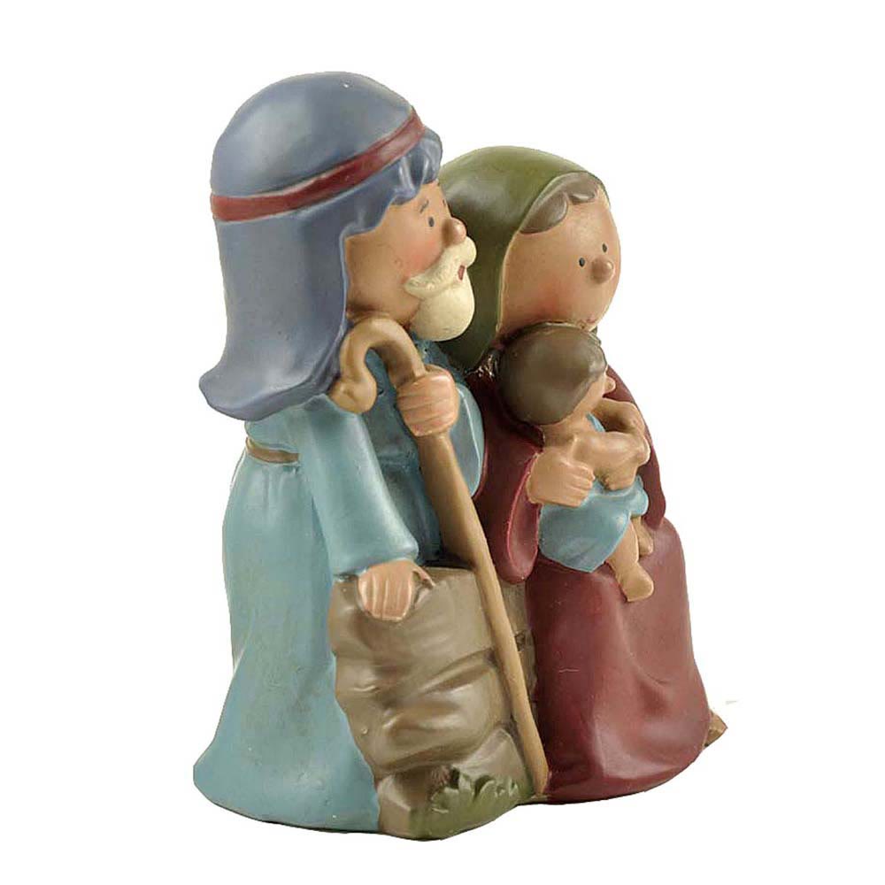 FREE Today: Cartoon Style Sculpture of Holy Family Resin Stereoscopic Desktop Ornaments