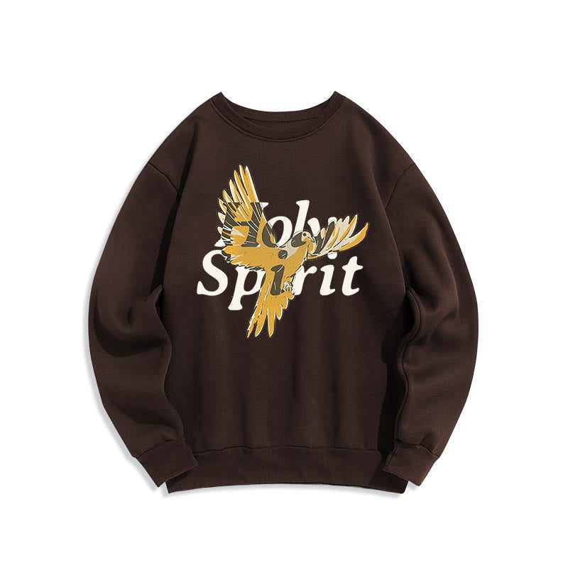 Christianartworkshop Classic Style Holy Spirit Flying Dove Fleece Lined Polyester Sweatshirt