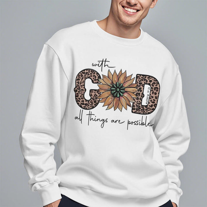 Christianartworkshop Classic Style Love One Another Jesus Fleece Lined Polyester Sweatshirt