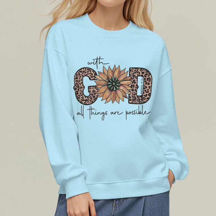 Christianartworkshop Classic Style Love One Another Jesus Fleece Lined Polyester Sweatshirt