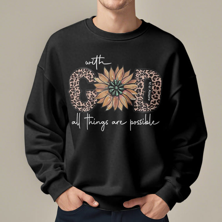 Christianartworkshop Classic Style Love One Another Jesus Fleece Lined Polyester Sweatshirt