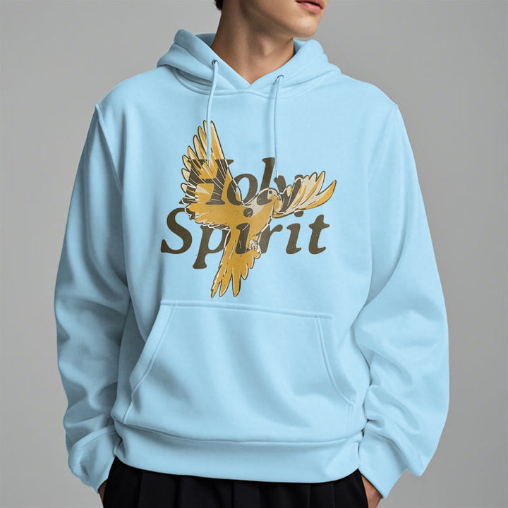 Christianartworkshop Classic Style Holy Spirit Flying Dove Fleece Lined Polyester Hoodie