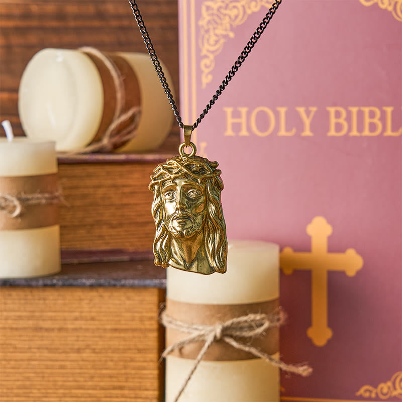 FREE Today: Realistic Style Crown of Thorns Jesus Blessed Faith Pendant Necklace