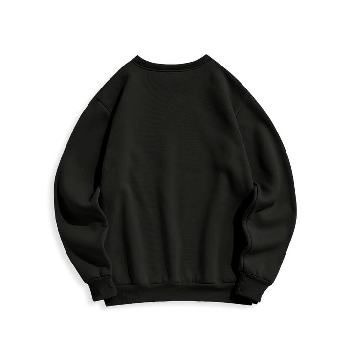 Christianartworkshop Classic Colored Style St. Benedict Medal Statue Fleece Lined Polyester Sweatshirt