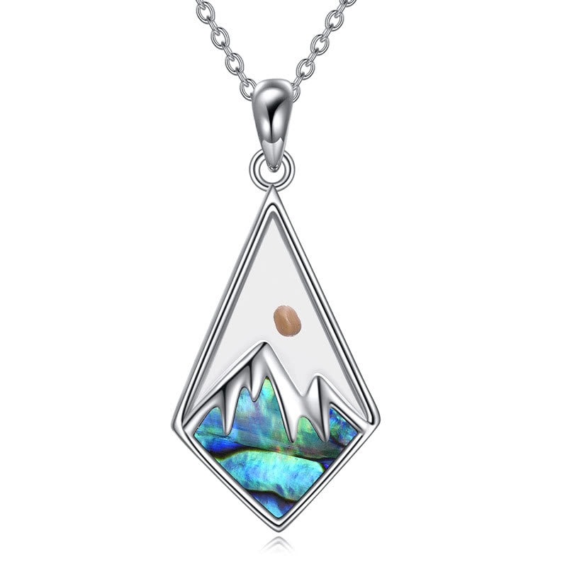 Christianartworkshop Modern Style Mustard Seed Faith Moves Mountain Pendant Necklace - Silver - image 0