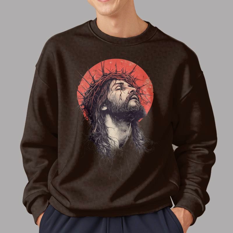 Christianartworkshop Classic Colored Style Jesus Crown of Thorns