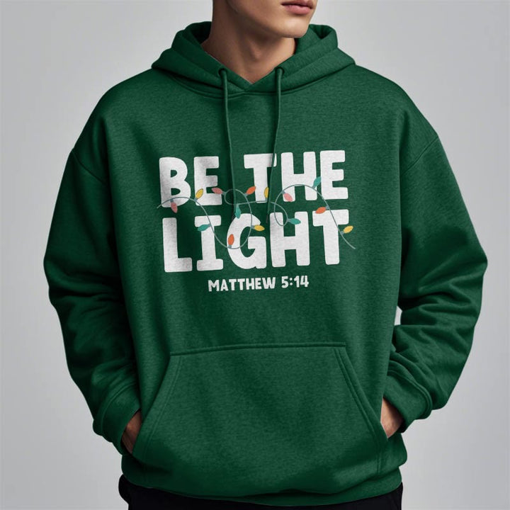 Christianartworkshop Quotation Style Be The Light Fleece Lined Polyester Hoodie - image 14