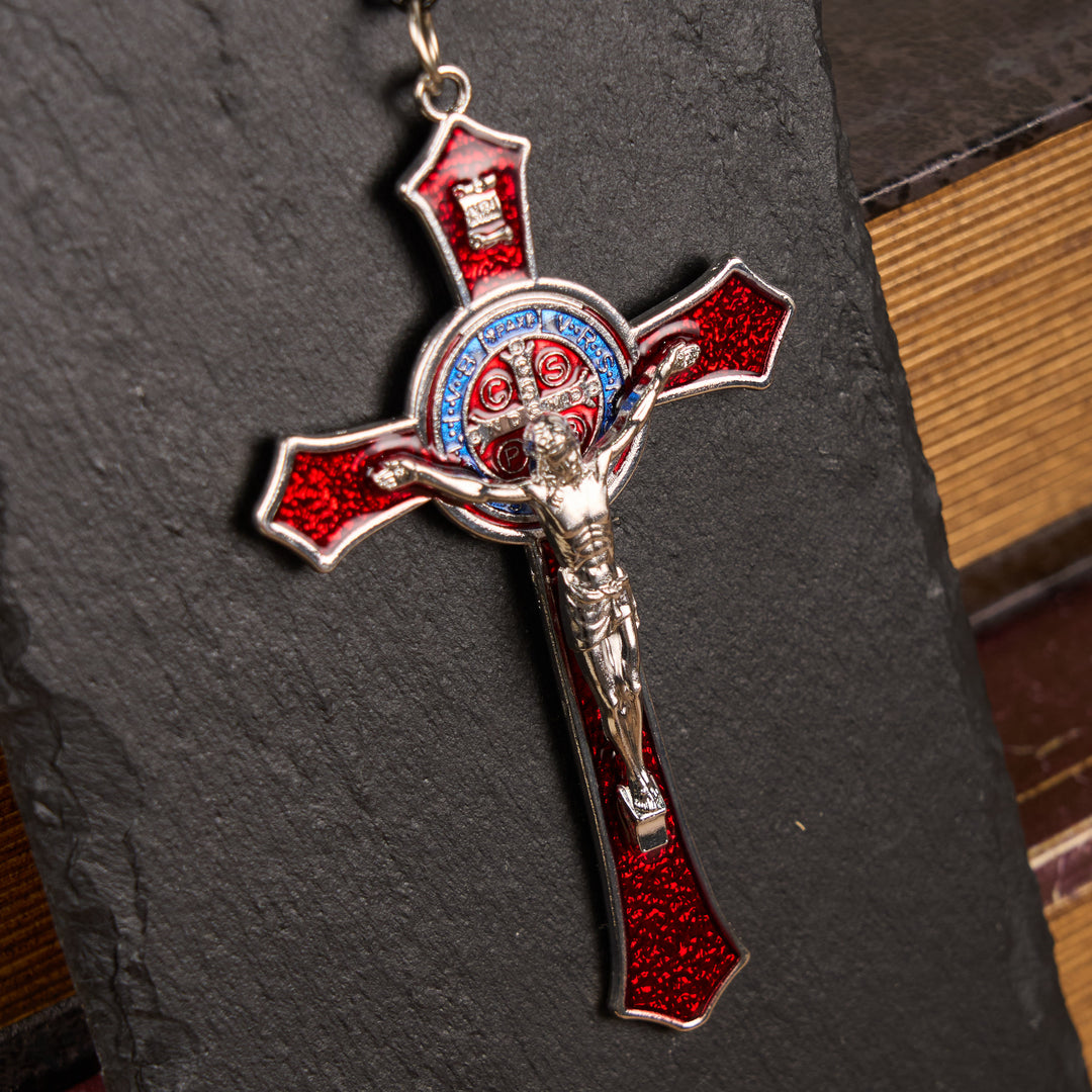 FREE Today: Classic Style Red/Blue Crafted Crucifix Big Size Pendant Necklace(5 color)