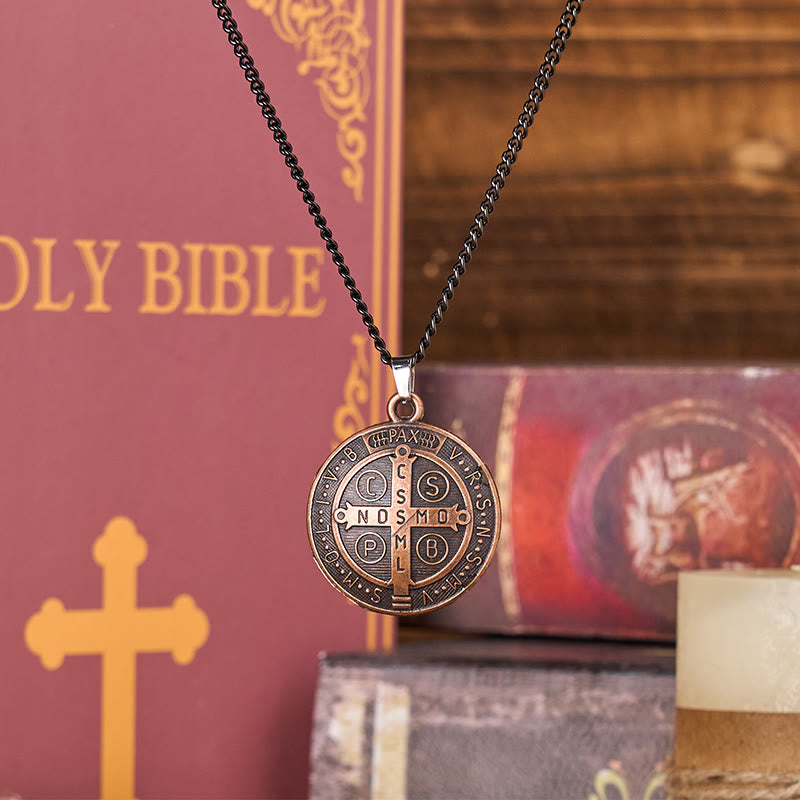 FREE Today: Classic Style Crafted St. Benedict Symbol Pendant Necklace(3 color)