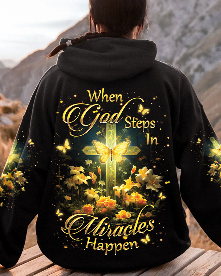 Christianartworkshop When God Steps In Miracles Happen Women's All Over Print Shirt